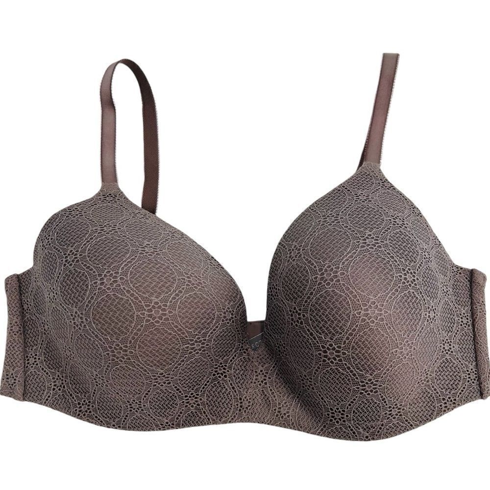 Victoria’s Secret ipex bra mocha taupe lace overlay size 36D